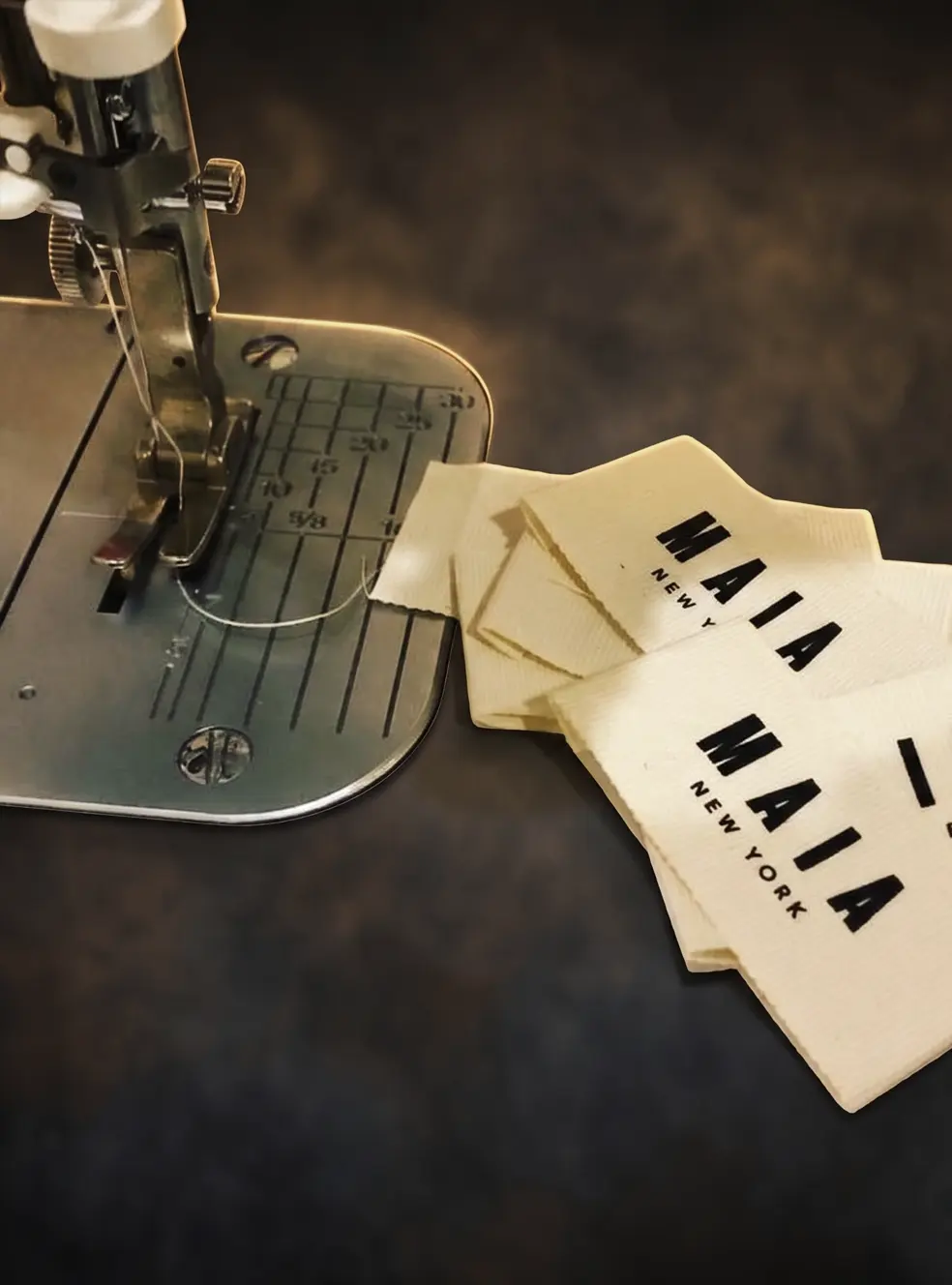Contract sewing services on hat and black t-shirt — contract sewing services by New York Custom Labels