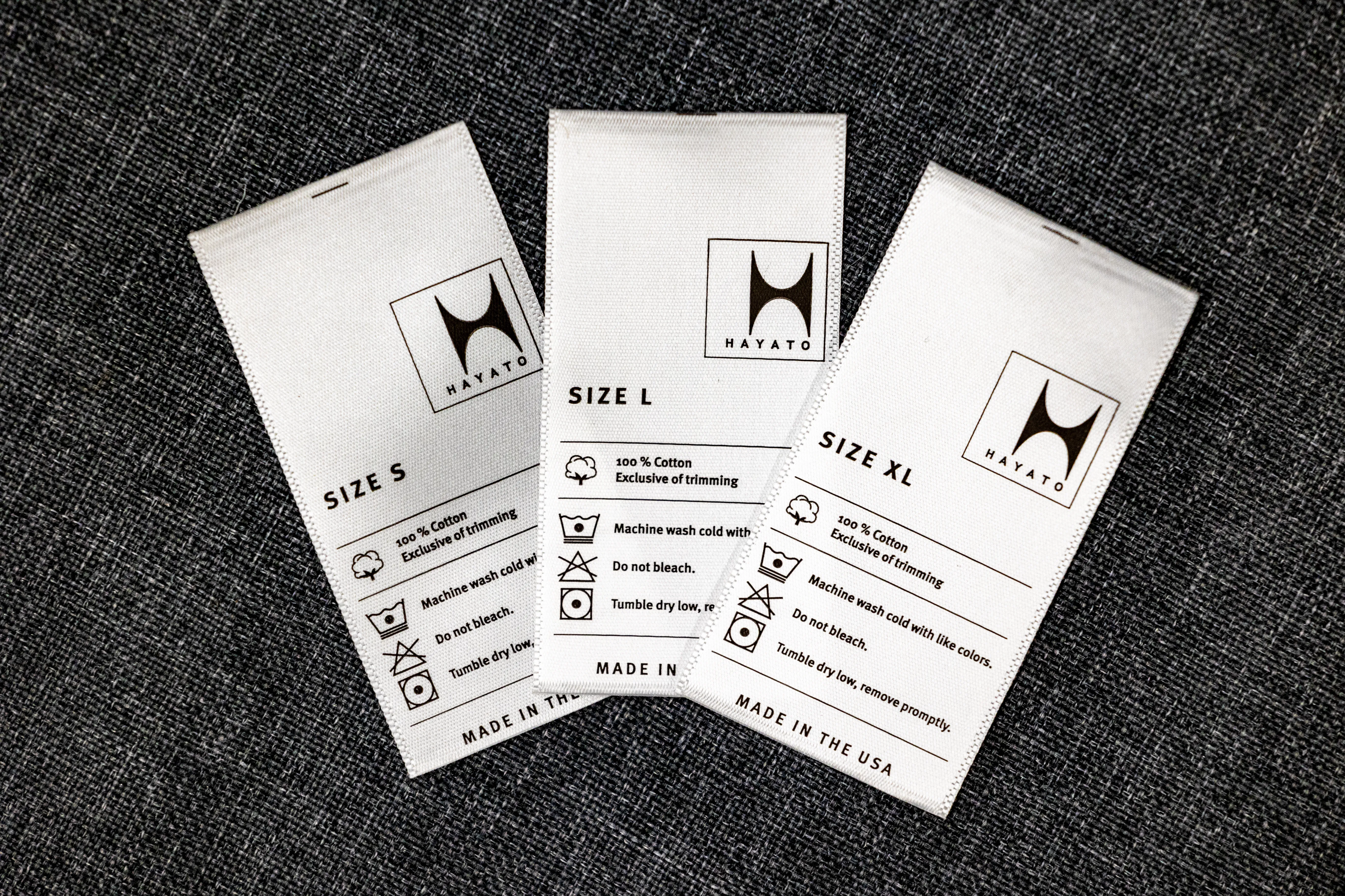 printed satin labels image