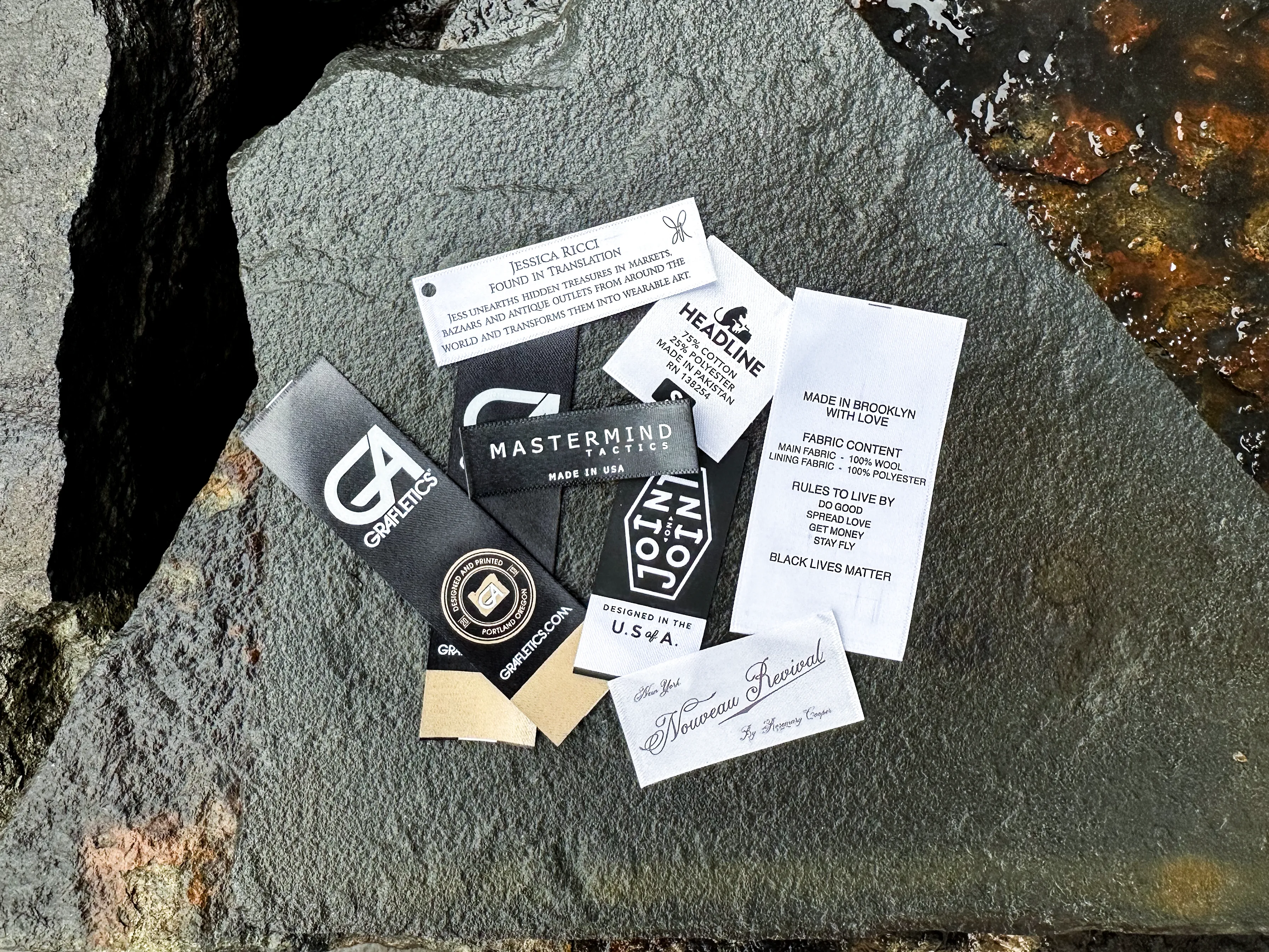 printed satin labels image